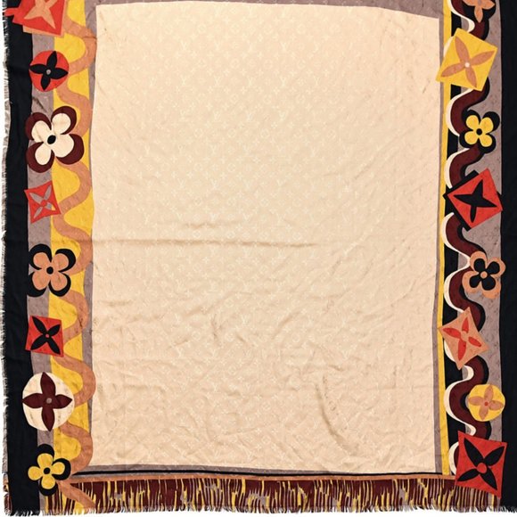 LOUIS VUITTON Wool Silk Jungle Fever Shawl - Picture 2 of 3